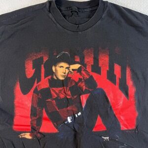 Garth Brooks Graphic T-Shirt Mens XL Black 1993 World Tour Vintage Concert Tee